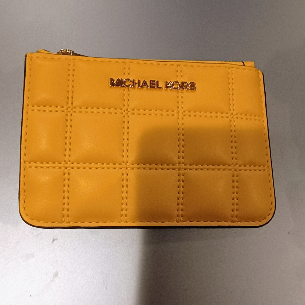 Michael Kors Vibrant Yellow Card Holder